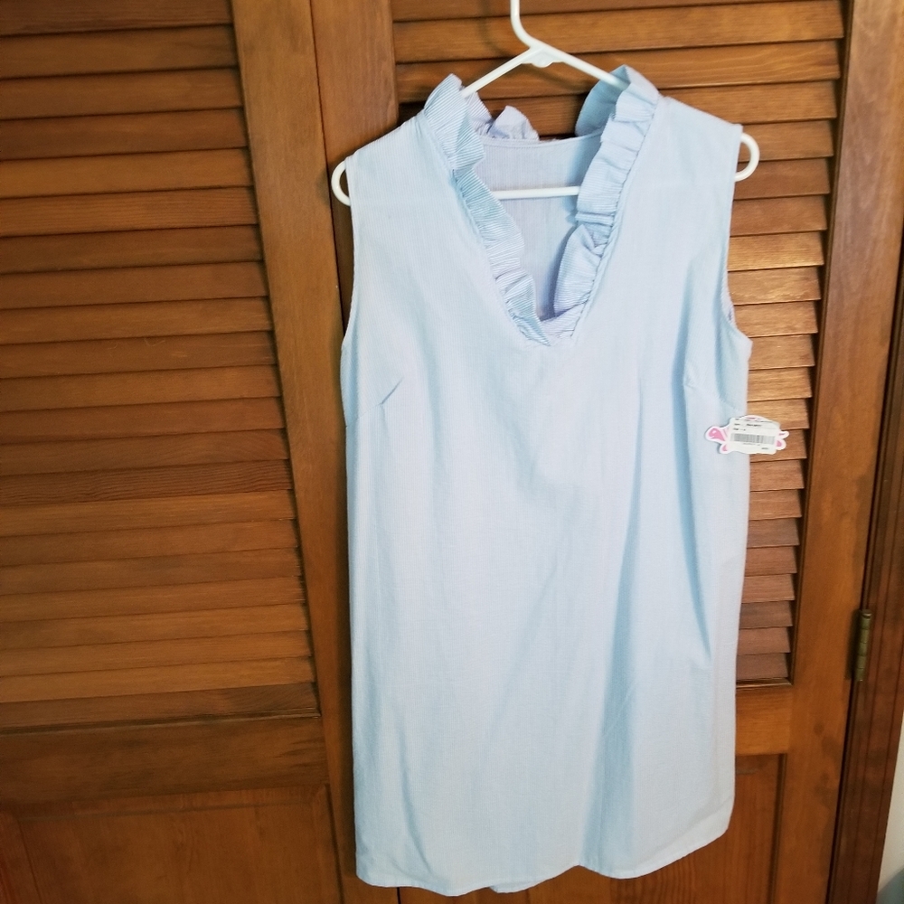 Lolly Wolly Doodle seersucker dress NWT